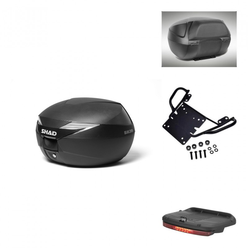 SHAD SH39 carbon trunk + mounting bracket accessories KIT-438731