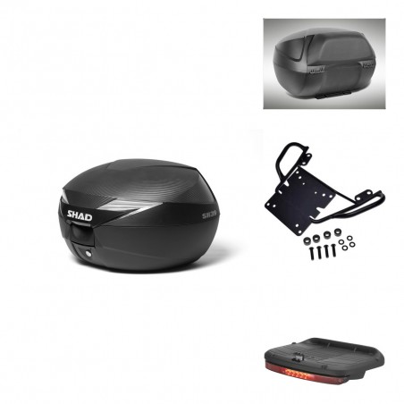 SHAD Baul SH39 carbon + soporte montaje accesorios KIT-438731
