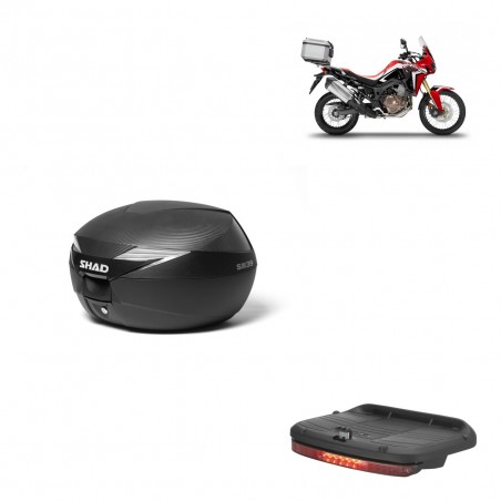 SHAD Baul SH39 carbon + soporte montaje luz de freno KIT-438736