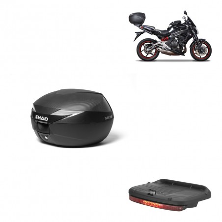 SHAD Baul SH39 carbon + soporte montaje luz de freno KIT-438757