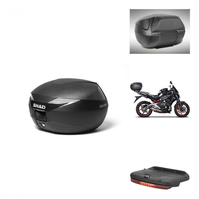 SHAD Baul SH39 carbon + soporte montaje accesorios KIT-438758