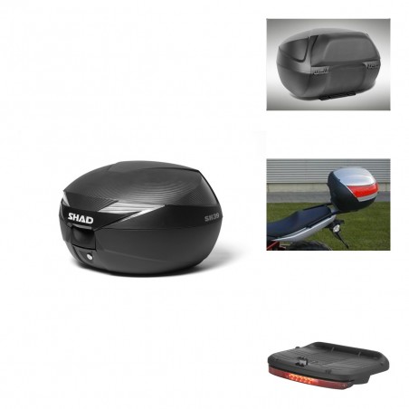 SHAD Baul SH39 carbon + soporte montaje accesorios KIT-438761