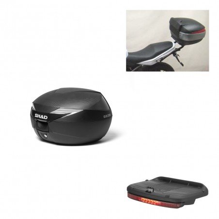 SHAD Baul SH39 carbon + soporte montaje luz de freno KIT-438763