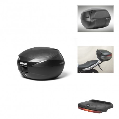 SHAD Baul SH39 carbon + soporte montaje accesorios KIT-438764