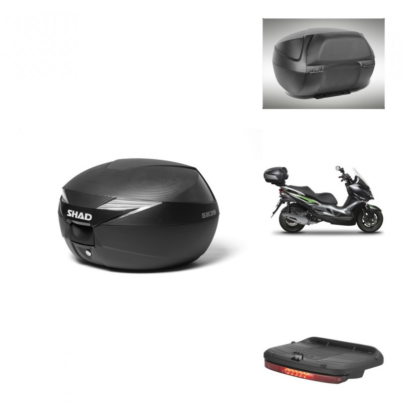 SHAD Baul SH39 carbon + soporte montaje accesorios KIT-438770