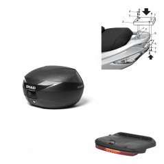 SHAD Baul SH39 carbon + soporte montaje luz de freno KIT-438781