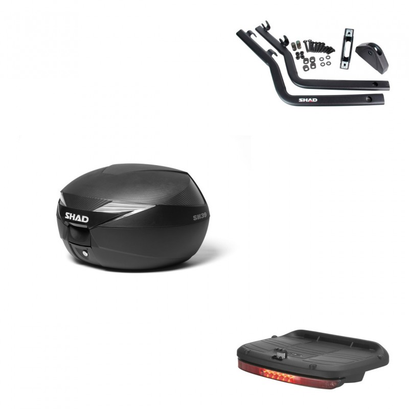 SHAD SH39 carbon trunk + mounting bracket brake light KIT-438799