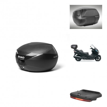 SHAD Baul SH39 carbon + soporte montaje accesorios KIT-438809