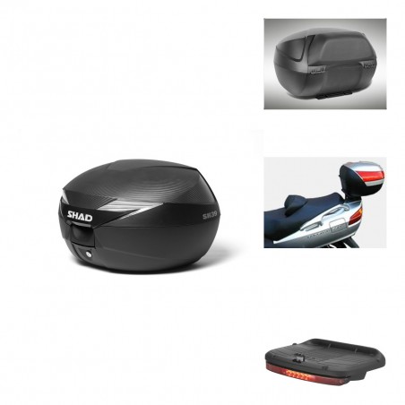 SHAD Baul SH39 carbon + soporte montaje accesorios KIT-438812