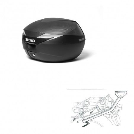 SHAD Baul SH39 carbon + soporte montaje KIT-438816