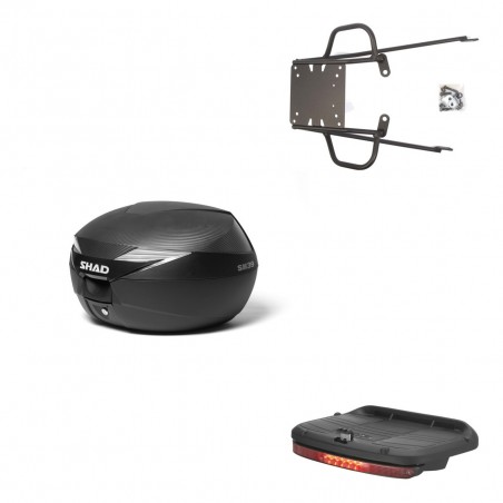 SHAD Baul SH39 carbon + soporte montaje luz de freno KIT-438823