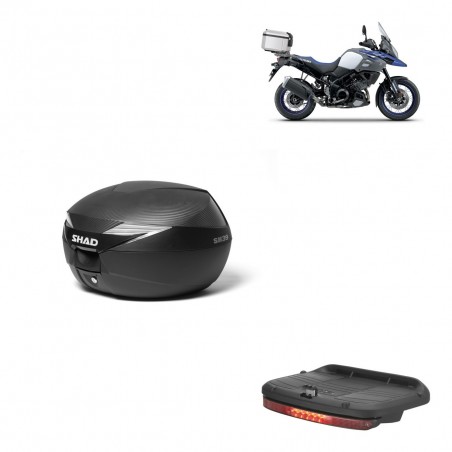 SHAD Baul SH39 carbon + soporte montaje luz de freno KIT-438838