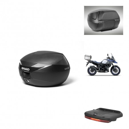 SHAD Baul SH39 carbon + soporte montaje accesorios KIT-438839