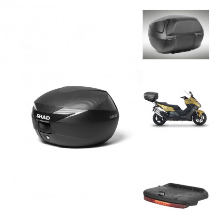 SHAD Baul SH39 carbon + soporte montaje accesorios KIT-438851