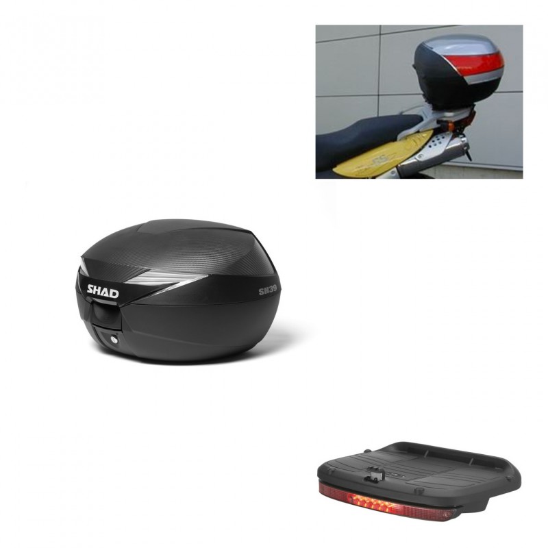 SHAD Baul SH39 carbon + soporte montaje luz de freno KIT-438853
