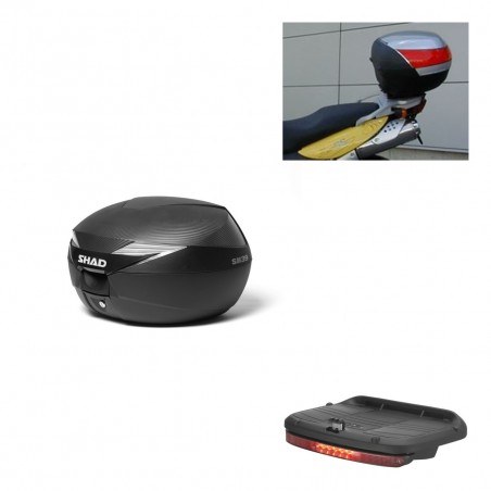 SHAD Baul SH39 carbon + soporte montaje luz de freno KIT-438853