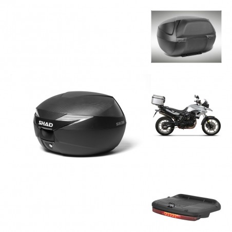 SHAD Baul SH39 carbon + soporte montaje accesorios KIT-438857