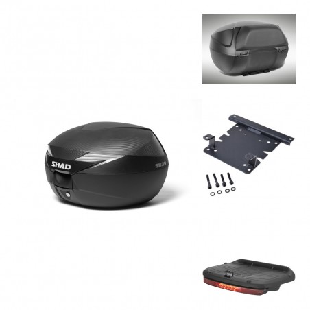 SHAD SH39 carbon trunk + mounting bracket accessories KIT-438869