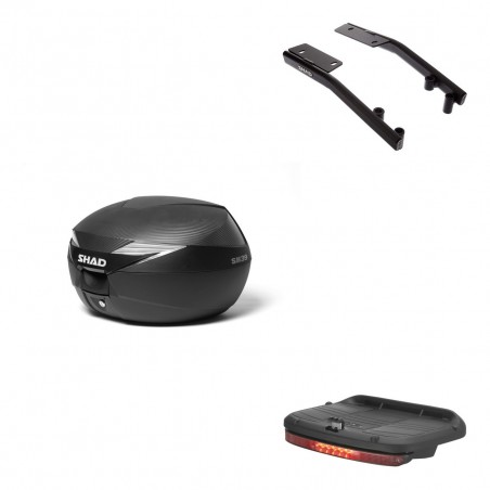 SHAD Baul SH39 carbon + soporte montaje luz de freno KIT-438886