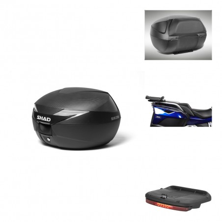 SHAD Baul SH39 carbon + soporte montaje accesorios KIT-438932
