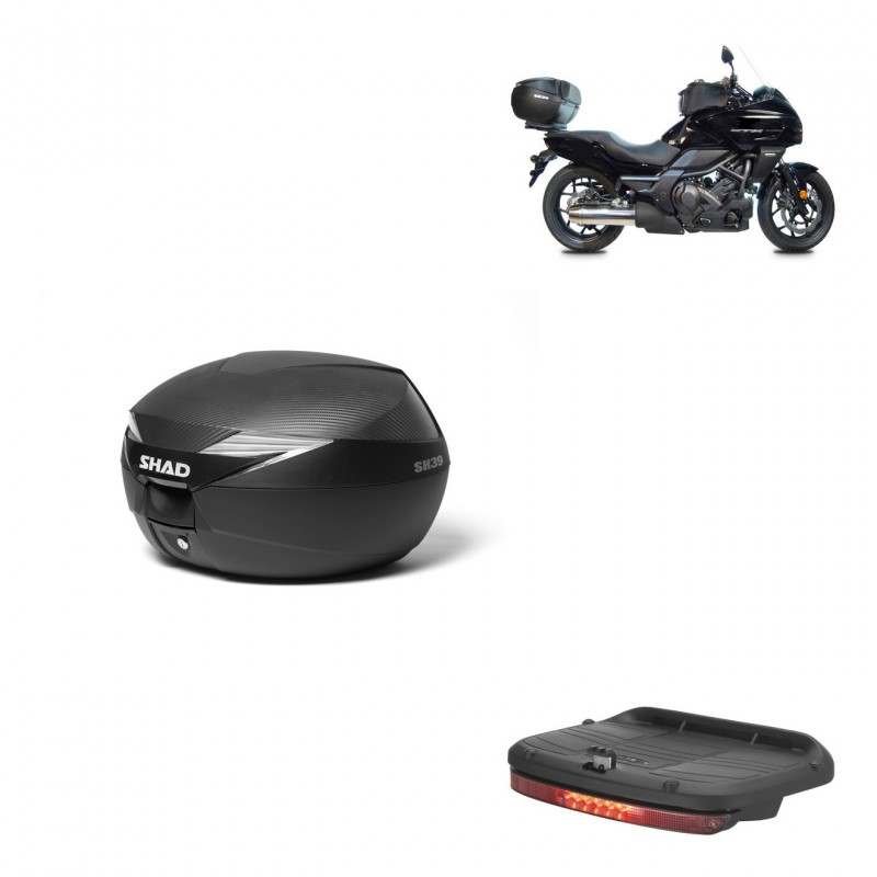 SHAD Baul SH39 carbon + soporte montaje luz de freno KIT-438943