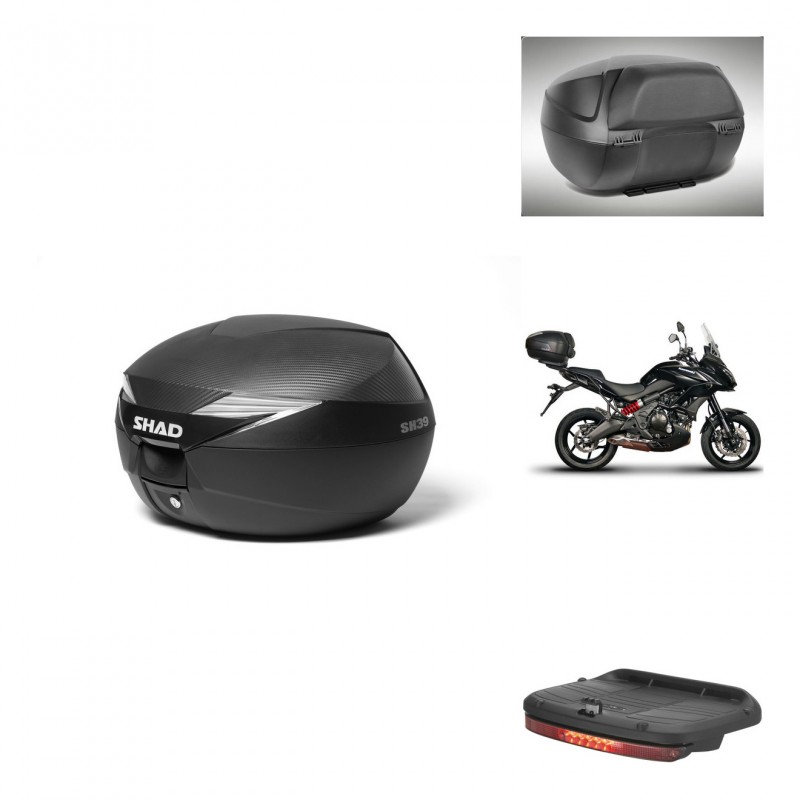 SHAD Baul SH39 carbon + soporte montaje accesorios KIT-438950