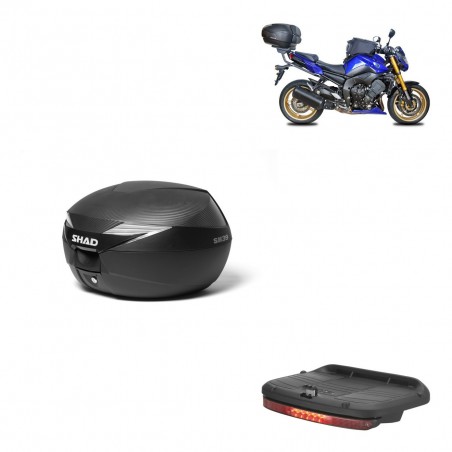 SHAD Baul SH39 carbon + soporte montaje luz de freno KIT-438958