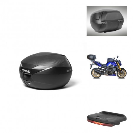SHAD Baul SH39 carbon + soporte montaje accesorios KIT-438959