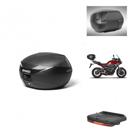 SHAD Baul SH39 carbon + soporte montaje accesorios KIT-438965