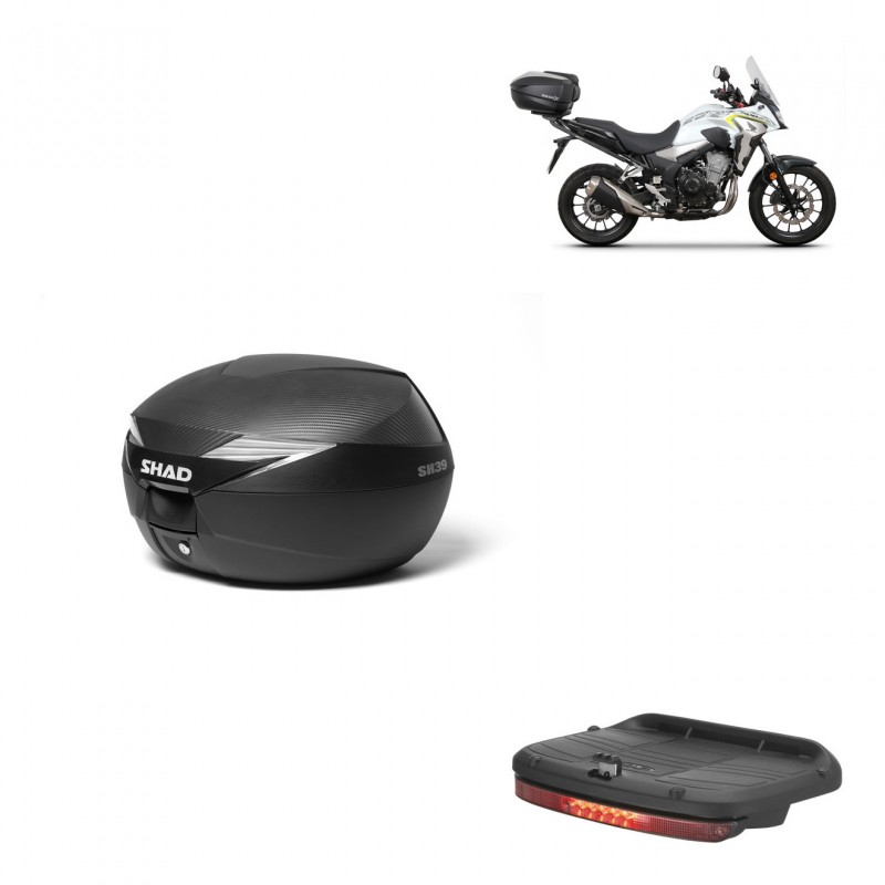 SHAD Baul SH39 carbon + soporte montaje luz de freno KIT-438976