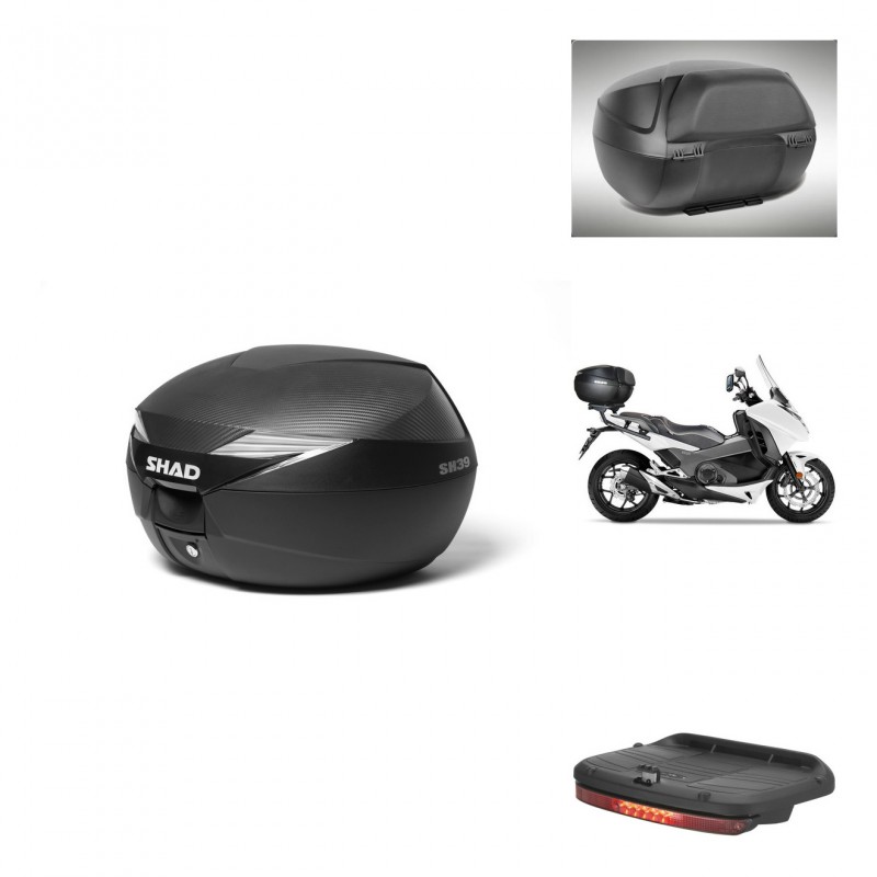 SHAD Baul SH39 carbon + soporte montaje accesorios KIT-438980