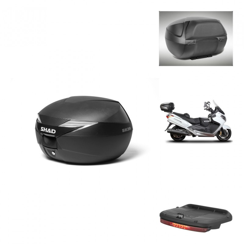 SHAD Baul SH39 carbon + soporte montaje accesorios KIT-438983