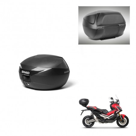 SHAD Baul SH39 carbon + soporte montaje respaldo KIT-439018