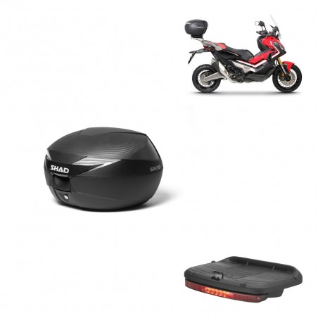 SHAD Baul SH39 carbon + soporte montaje luz de freno KIT-439021