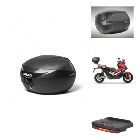 SHAD Baul SH39 carbon + soporte montaje accesorios KIT-439023