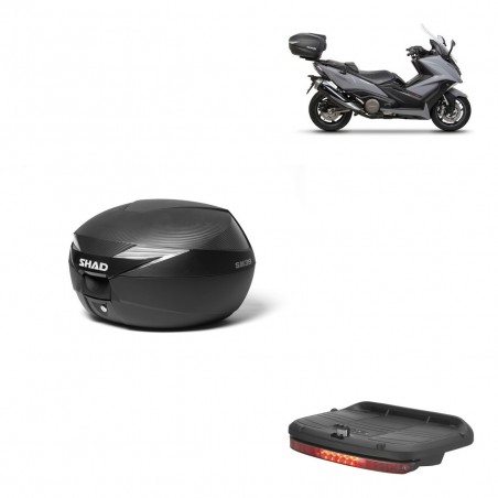 SHAD Baul SH39 carbon + soporte montaje luz de freno KIT-439025