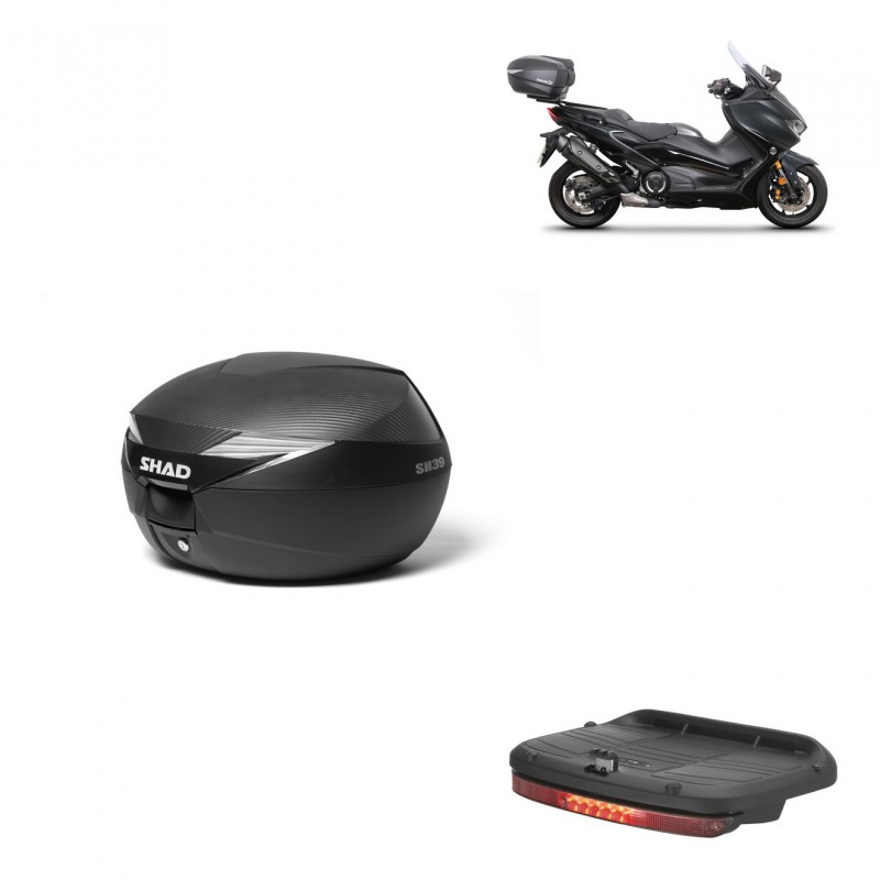 SHAD Baul SH39 carbon + soporte montaje luz de freno KIT-439049