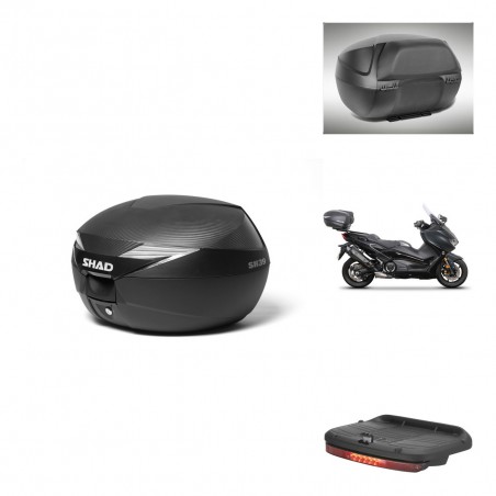 SHAD Baul SH39 carbon + soporte montaje accesorios KIT-439051