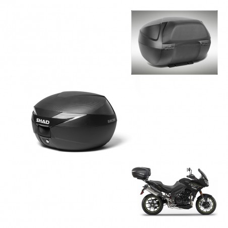 SHAD Baul SH39 carbon + soporte montaje respaldo KIT-439054