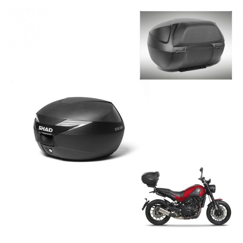 SHAD Baul SH39 carbon + soporte montaje respaldo KIT-439070