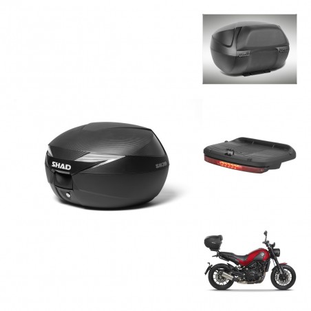 SHAD Baul SH39 carbon + soporte montaje accesorios KIT-439071