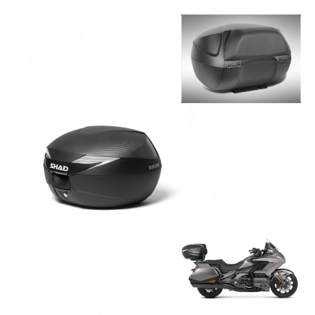 SHAD Baul SH39 carbon + soporte montaje respaldo KIT-439078