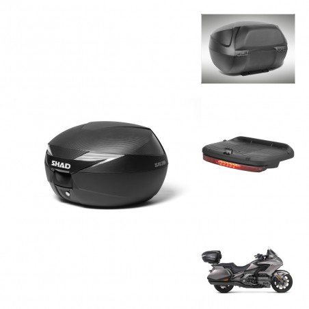 SHAD Baul SH39 carbon + soporte montaje accesorios KIT-439079