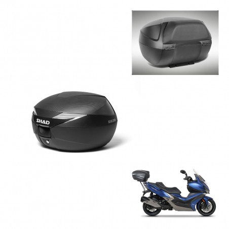 SHAD Baul SH39 carbon + soporte montaje respaldo KIT-439082