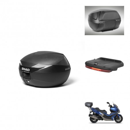 SHAD Baul SH39 carbon + soporte montaje accesorios KIT-439083