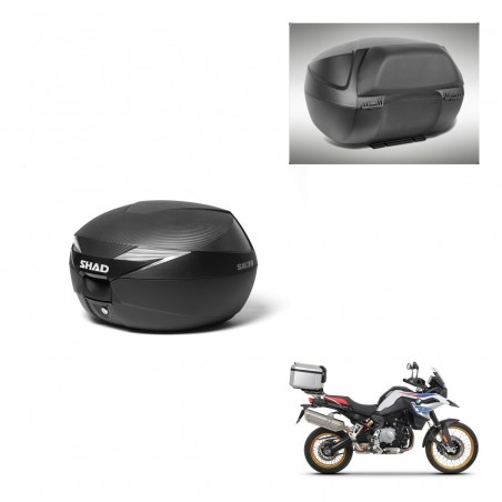 SHAD Baul SH39 carbon + soporte montaje respaldo KIT-439098