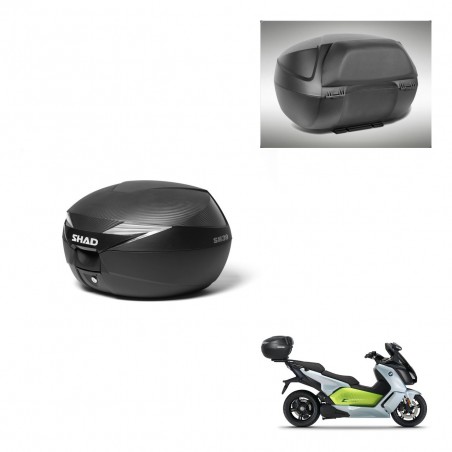 SHAD Baul SH39 carbon + soporte montaje respaldo KIT-439110