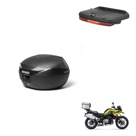 SHAD SH39 carbon trunk + mounting bracket brake light KIT-439113