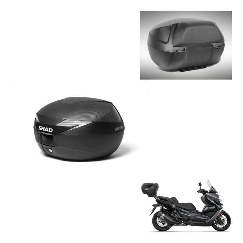 SHAD Baul SH39 carbon + soporte montaje respaldo KIT-439142