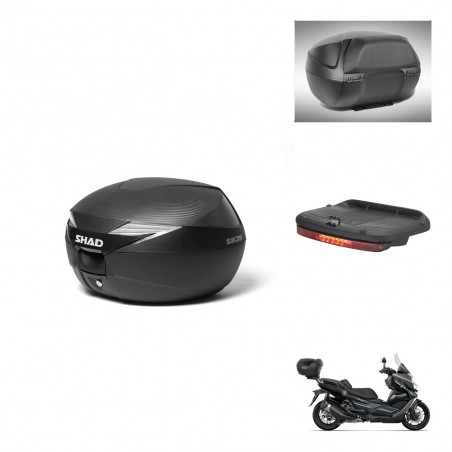 SHAD Baul SH39 carbon + soporte montaje accesorios KIT-439143